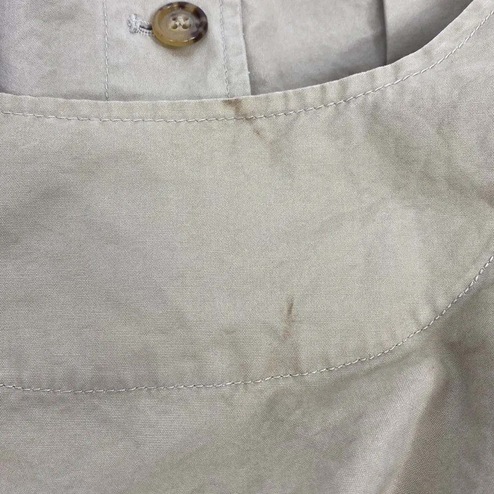 Lands' End Tan Safari Fishing Hunting Outdoors Vest XL
